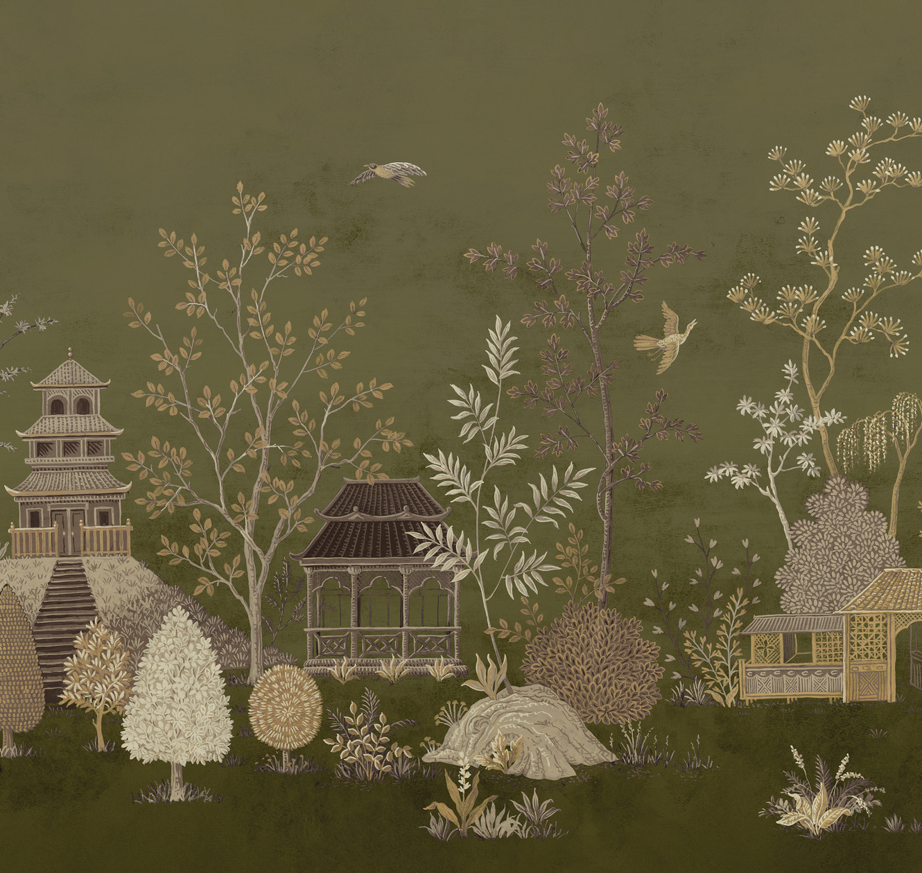 Панно Loymina Панорама Сад уединения PNR6 005 3×1 Панно Loymina Панорама Сад уединения PNR6 005 3×1